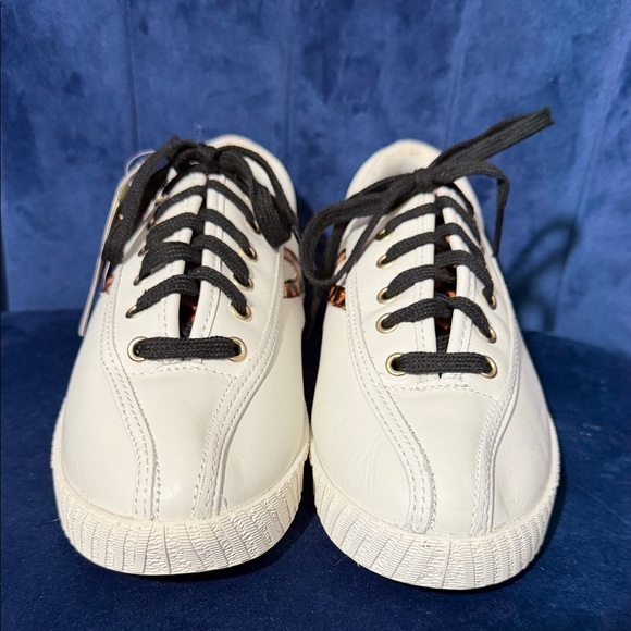 Tretorn Nylite Plus Leopard Cream Leather Women’s Sneakers Size 8 NWT - Picture 4 of 6